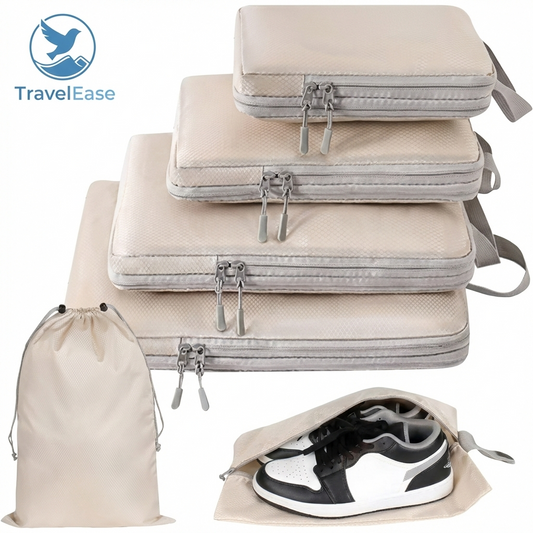 Set 4 ou 6 sacs de voyage compressibles